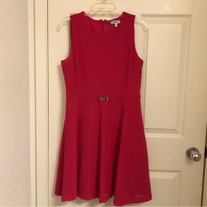 Jennifer Lopez Red Sleeveless Dress